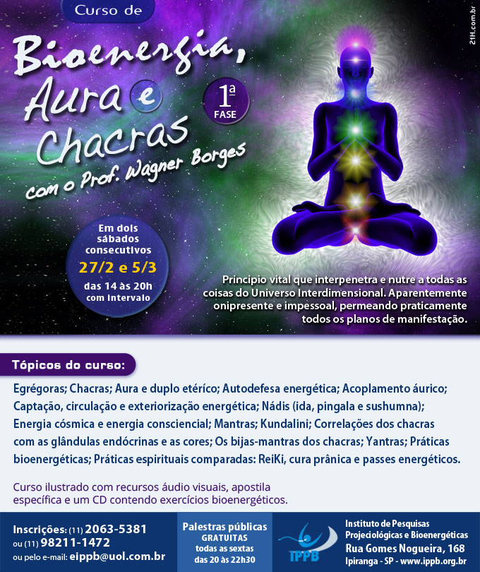 curso de bioenergia aura e chacras 1o fase marco 2016