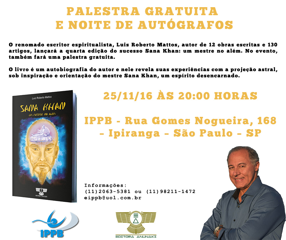 palestra e lancamento de livro no ippb novembro 2016