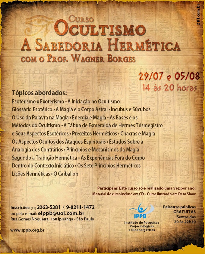 ocultismo a sabedoria hermetica julho 2017